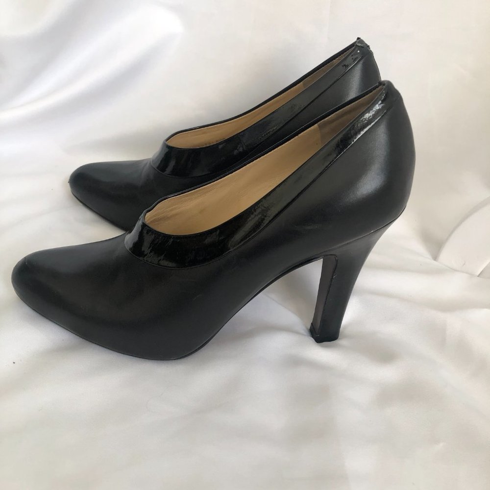 Cole Haan Women's Black High Heels Size 8.5B Booties Shoes with Nike Air